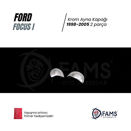 F. Focus 1 Krom Ayna Kapağı 2 Prç. 1998-2005 Arası Paslanmaz Çelik