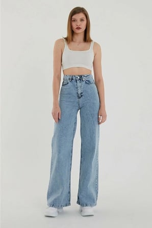 2025 Mavi Kar Salaş Pantolon Jeans Likralı Esnek Kot Jnswrld