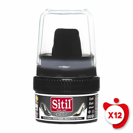 Sitil Classic Krem Boya Siyah 50 ml 12 Adet