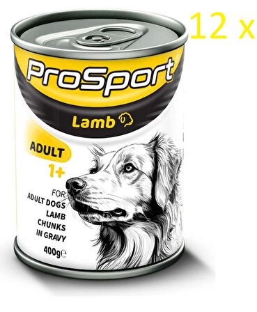 Prosport Kuzulu Yetişkin Köpek Konservesi 400 gr 12 Adet