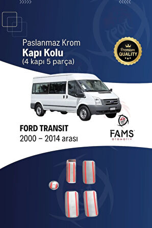 F. Transit Krom Kapı Kolu 4 Kapı 5 Prç. 2000-2014 Arası P. Çelik Uyumlu