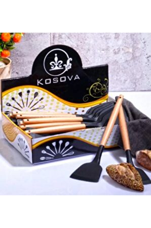 Kosova SLK204 Bambu Silikon Spatula