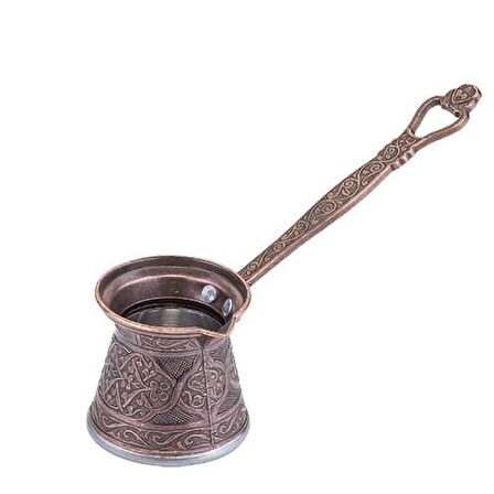 Kosova AYV-0040 Zambak İşlemeli Bakır Cezve
