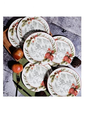 Kosova YLB1116 Yuvarlak Servis Tabağı 26 cm 6'lı