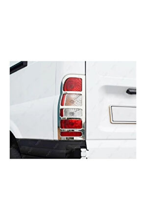 Transit Uyumlu  Krom Stop Çerçeve 2 Parça 2000-2014 Paslanmaz Çelik