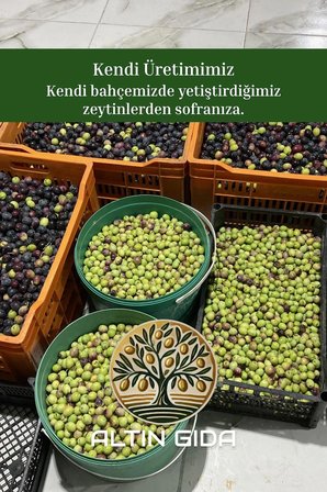 1 KG Yeşil Kırma Zeytin (Edremit - 1 Numara)