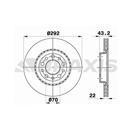 Alfa Romeo Arka Fren Disk Aynası Havalı 159 159 Sportwagon 2.4jtdm / 3.2jts Q4 09 / 05 Brera 3.2jts Q4 01 / 06 - Braxıs Ae0575