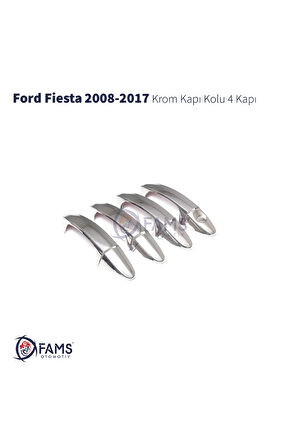 F. Fiesta Uyumlu Krom Kapı Kolu 4 Kapı 2009 - 2017 Arası Paslanmaz Çelik Uyumlu