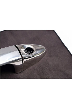 F. Fiesta Uyumlu Krom Kapı Kolu 4 Kapı 2009 - 2017 Arası Paslanmaz Çelik Uyumlu