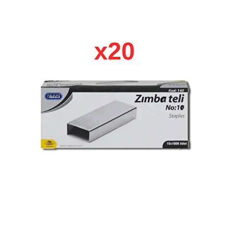 Mas No:10 Zımba Teli 20li Paket