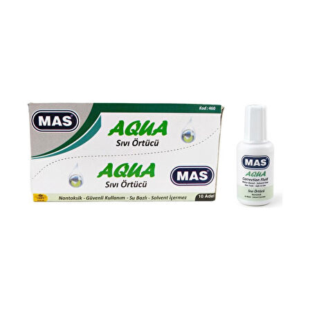 Mas 460 Su Bazlı Sıvı Örtücü 20 Ml - 10 Adet