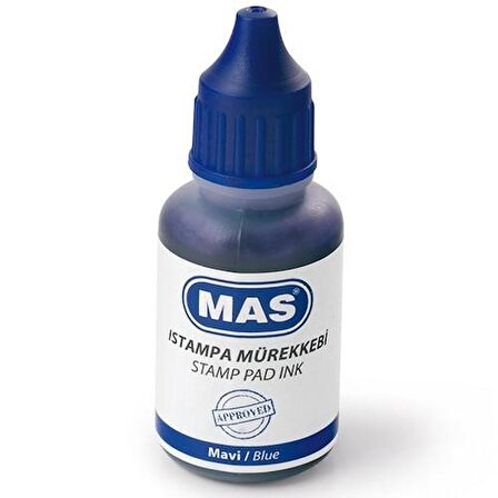 MAS 463 ISTAMPA MÜREKKEBİ 20ml MAVİ