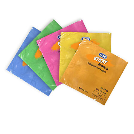 Mas Yapışkanlı Not Kağıdı 76x76 Neon 100 S- Yeşil 3658