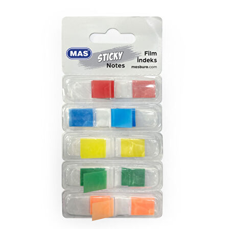 Mas Film İndex Dispenserli 5 Renk 12X45 3670