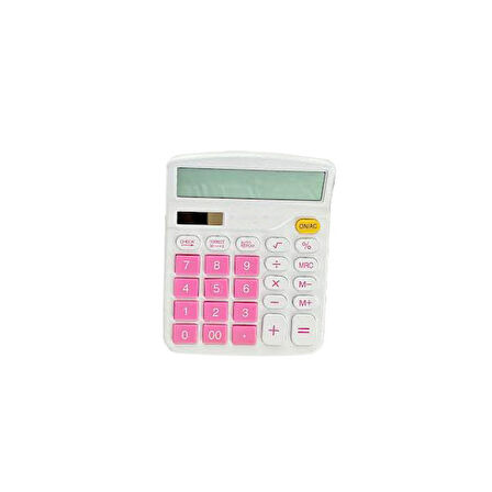 Mas Hesap Makinası Ofis Tipi Renkli Seri Pembe 6928