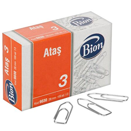 Mas 9030 Bion Ataş 28 mm No:3 100'lü Paket