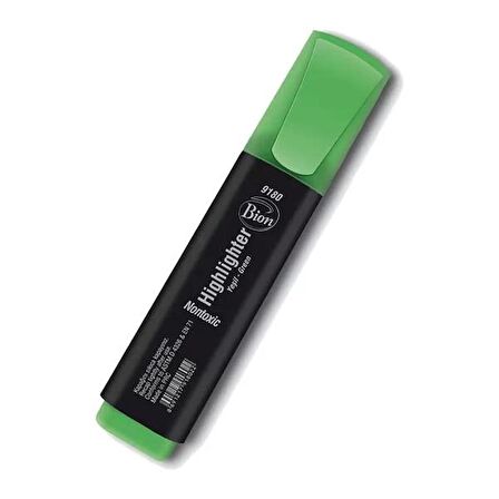 Bion Fosforlu Kalem Yeşil 9180   10'lu Paket / Bion