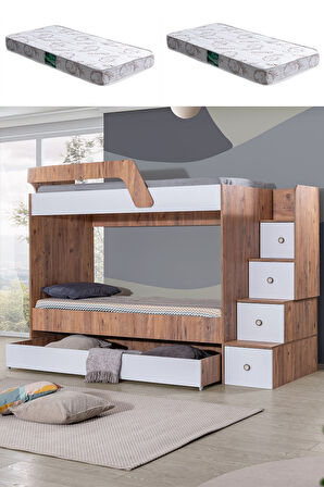 Ranza, Triple Yavrulu Merdivenli Ranza + 2 Adet Comfort Yatak
