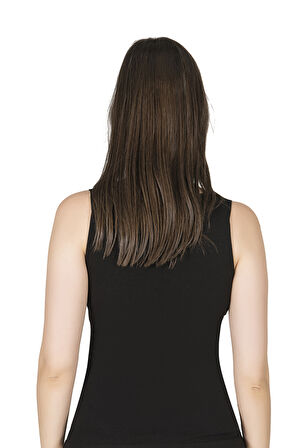 Özkan 0181 Kadın Pamuklu Likralı Süprem Kumaş Yakası Dantelli Esnek Rahat Kalın Askılı Atlet