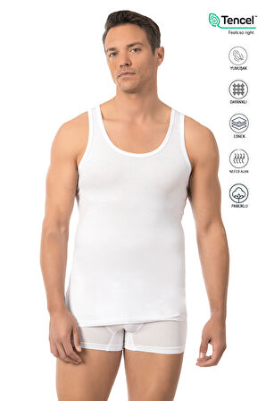 Özkan 10852 Erkek Premium Kumaş Pamuklu Modal Esnek Rahat Kalın Askılı Atlet