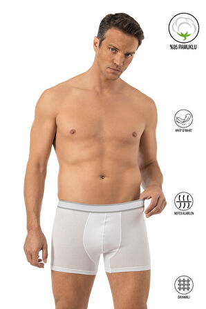 Özkan 11226 Erkek %95 Pamuklu Likralı Süprem Kumaş Esnek Rahat Boxer Şort