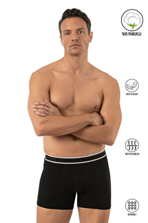 Özkan 11226 Erkek %95 Pamuklu Likralı Süprem Kumaş Esnek Rahat Boxer Şort