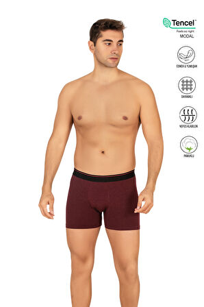 Özkan 11256 Erkek Premium Kumaş Modal Pamuklu Esnek Yumuşak Boxer Şort