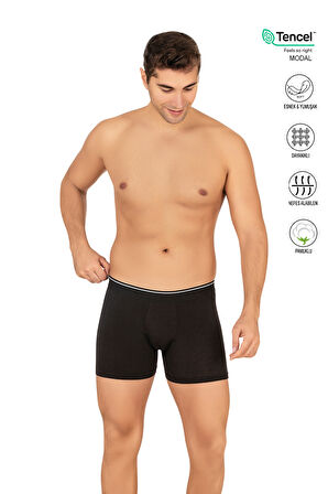 Özkan 11256 Erkek Premium Kumaş Modal Pamuklu Esnek Yumuşak Boxer Şort