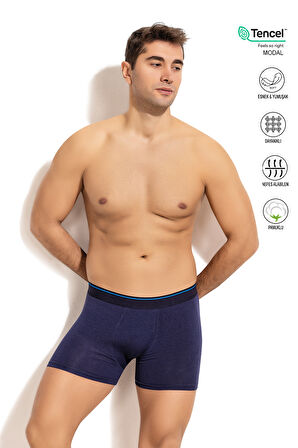 Özkan 11256 Erkek Premium Kumaş Modal Pamuklu Esnek Yumuşak Boxer Şort