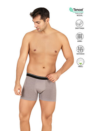 Özkan 11256 Erkek Premium Kumaş Modal Pamuklu Esnek Yumuşak Boxer Şort