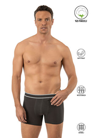 Özkan 11226 Erkek %95 Pamuklu Likralı Süprem Kumaş Esnek Rahat Boxer Şort