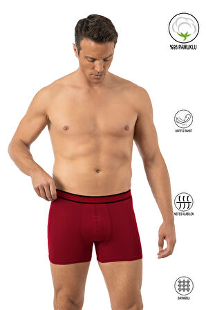 Özkan 11226 Erkek %95 Pamuklu Likralı Süprem Kumaş Esnek Rahat Boxer Şort