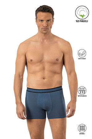 Özkan 11226 Erkek %95 Pamuklu Likralı Süprem Kumaş Esnek Rahat Boxer Şort