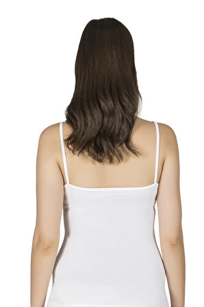 Özkan 24264 Kadın Pamuklu Modal Esnek Rahat Havuz Yaka Biyeli İp Askılı Atlet