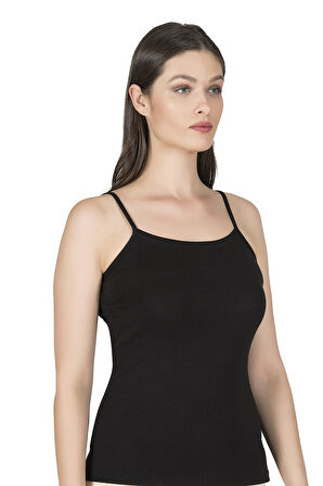 Özkan 24264 Kadın Pamuklu Modal Esnek Rahat Havuz Yaka Biyeli İp Askılı Atlet