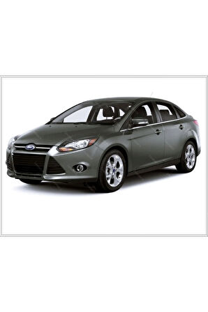 Focus 3 Sedan Krom Cam Çıtası 8 Parça 2010-2018 Uyumlu Arası Paslanmaz Çelik