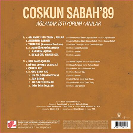 Coşkun Sabah - Ağlamak İstiyorum / Anılar (Plak)  