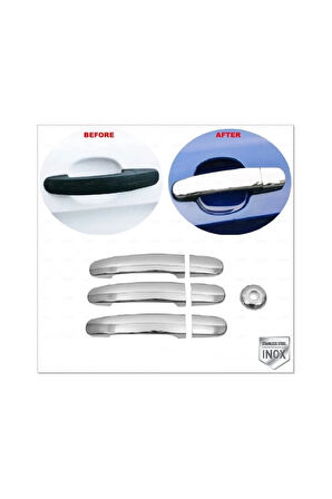Tourneo Custom Krom Kapı Kolu 3 Kapı 7 Parça 2012 Üzeri P.çelik