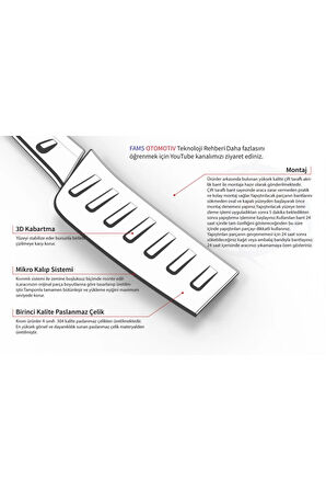 Tourneo Custom Krom Arka Tampon Eşiği 2012 Ve Üzeri P.çelik Uyumlu