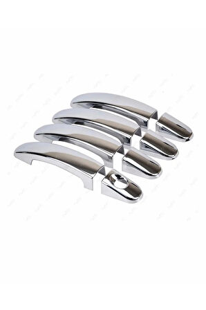 F. Connect Uyumlu Krom Kapı Kolu 4 Kapı 2014-2021 P. Çelik Uyumlu