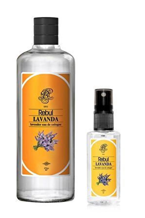 Rebul Lavanta 50 ml + Lavanta 270 ml 80 Derece Cam Şişe 2 Adet Kolonya