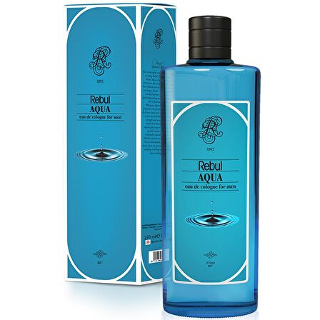 Rebul Aqua 80 Derece Cam Şişe 270 ml Kolonya