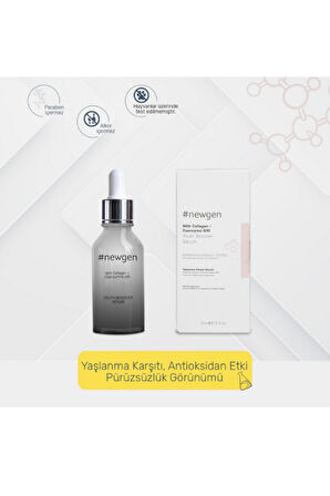 Newgen With Collagen Coenzyme Q10 Youth Booster Yaşlanma Karşıtı Serum 30ml, Misel Temizleme Suyu 40