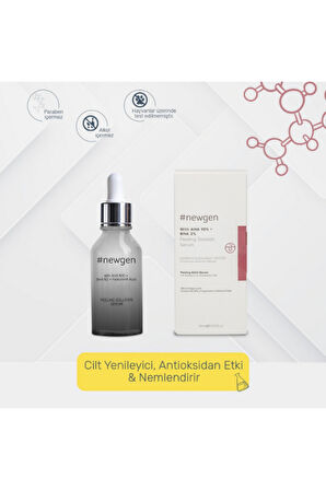 Newgen With Aha 10% + Bha 2% Peeling Etkili Serum 30ml, Misel Temizleme Suyu 400ml 2'li Avantaj Set