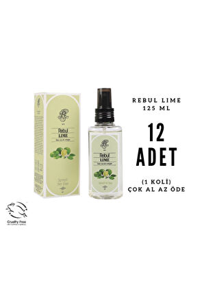 Rebul LIME - Limon Edc 125ml Sprey Pet Şişeli Kolonya 12 Adet (1 Koli)