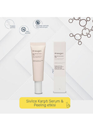 Salisilik Asit + PHA Sivilce Karşıtı Serum 30ml, Misel Temizleme Suyu 400ml, Nemlendirici Krem 40ml