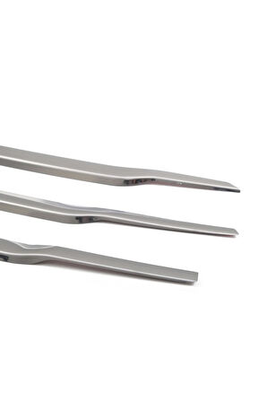 F. Courier Uyumlu Krom Ön Panjur 4 Parça 2014-2018 Arası Paslanmaz Çelik (GENİŞ)