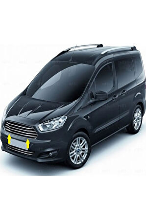 F. Courier Uyumlu Krom Ön Panjur 4 Parça 2014-2018 Arası Paslanmaz Çelik (GENİŞ)