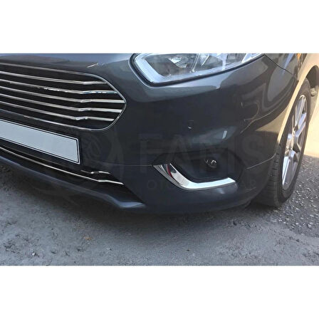 F. Courier Krom Sis Farı Çerçevesi 2 Parça 2018-2024 Paslanmaz Çelik