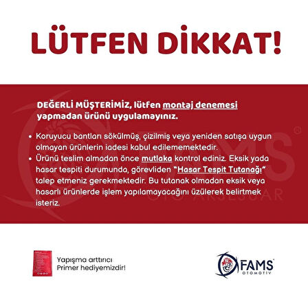 F. Courier Krom Sis Farı Çerçevesi 2 Parça 2018-2024 Paslanmaz Çelik